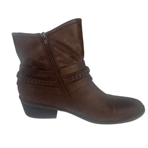 Baretraps Minay Boots Womens 9M Zipper Buckles Brown - Picture 2 of 11